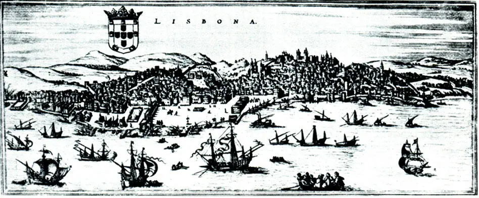 1 Схема XVI века португальской столицы Лисабона 2 Фантастические заморские - фото 49