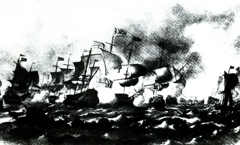 2 Морской бой между английскими и голландскими кораблями Попавшие сюда из - фото 202