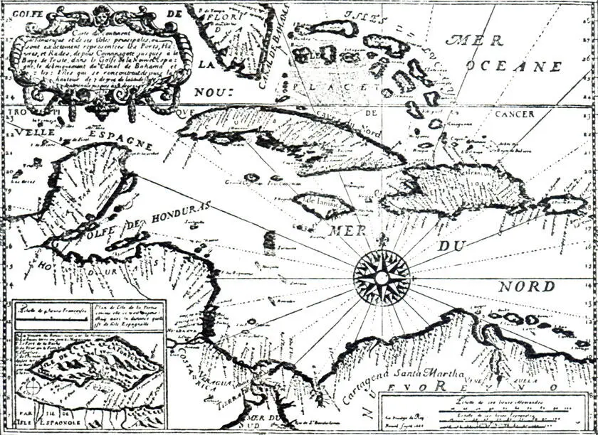 2 Старая карта карибского царства пиратов Странный хаотический мир интересных - фото 214