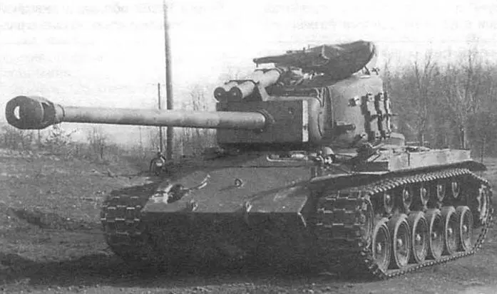 Опытный образец Т26Е1 с 90мм пушкой Т15Е1 По прибытии на Европейский - фото 10
