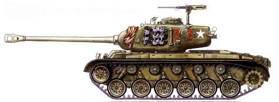 Средний танк М26 Рота А 1й танковый батальон 1й бригады морской пехоты - фото 54