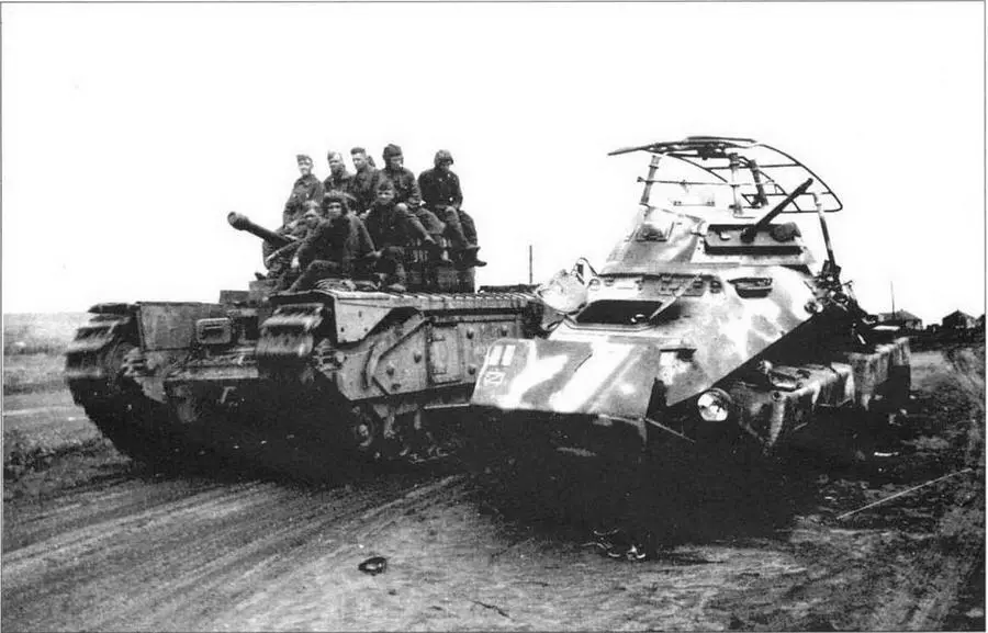 Черчилль IV из состава 48 отд гв тпп на подступах к Киеву Ноябрь 1943 - фото 57