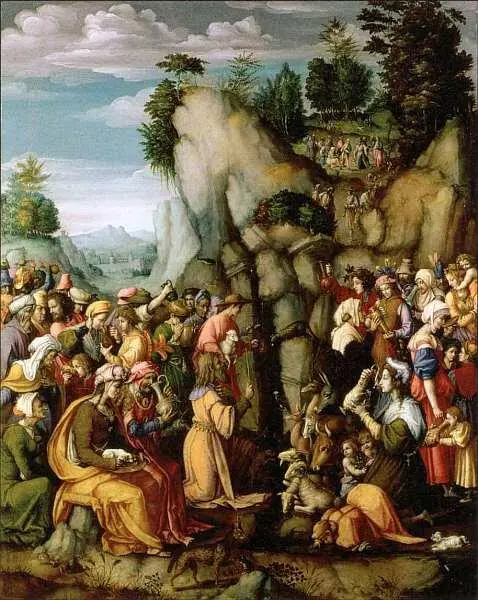 Франческо Убертини Бакьякка 14941557 Моисей иссекает воду из скалы 1525 - фото 15