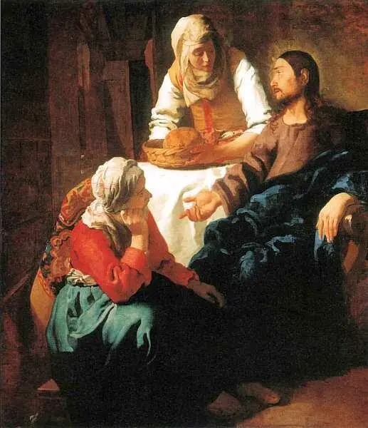 Ян Вермер Делфтский 16321675 Христос в доме Марфы и Марии Около 16541656 - фото 35