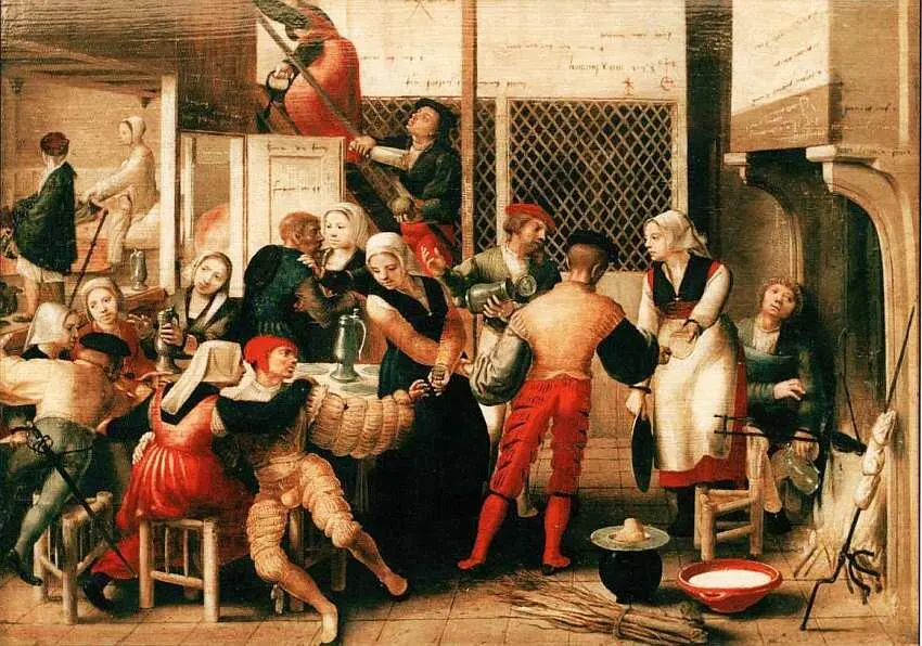 Брауншвейгский монограммист активен во второй половине XVI века Сцена в - фото 37