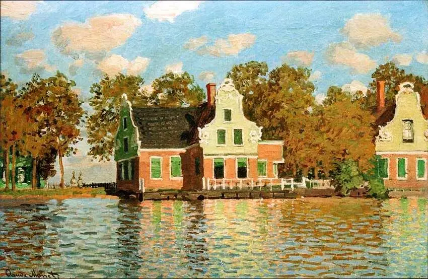 Клод Моне 18401926 Дома у воды в Зандаме 18711872 Холст масло 475x735 - фото 68