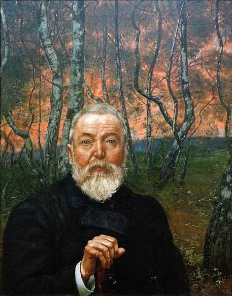 Ханс Тома 18381924 Автопортрет в березовом лесу 1899 Холст масло 94x755 - фото 71