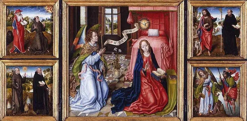 Мастер Легенды святой Урсулы 14401540 Благовещение Триптих Около 1483 - фото 9