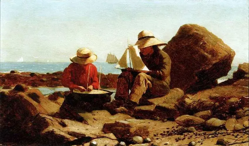 Уинслоу Хомер 18361910 Строители лодок 1873 Холст масло 152x261 - фото 47
