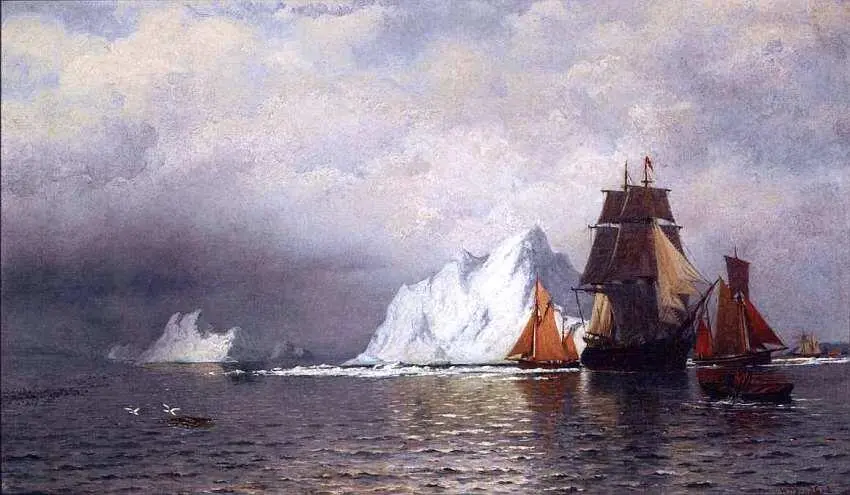 Уильям Брэдфорд 18231892 Китолов и рыболовные суда у побережья Лабрадора - фото 51