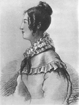 Ольга Сергеевна Пушкина сестра поэта С рисунка неизвестного художника 1833 - фото 52