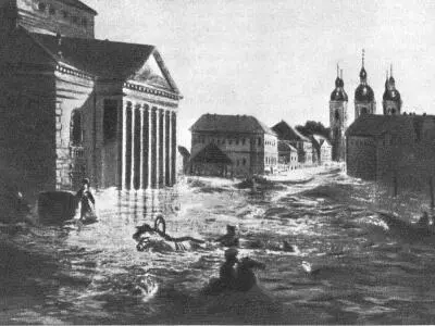 Наводнение 7 ноября 1824 года в Петербурге С рисунка А Алексеева 1825 г 7 - фото 56