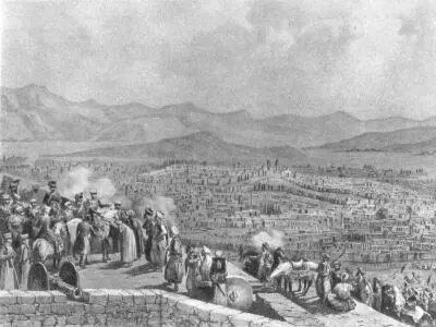 Взятие Арзрума Литография Хоштейна с рисунка Машкова1830г годы Русские - фото 94