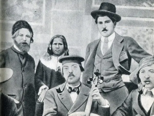 34 Гоген в своей мастерской на улице Версинжеторикс в начале 1894 г Слева - фото 46