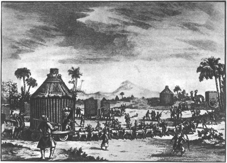 Юрты на повозках Реконструкция французского иллюстратора XVIII в - фото 26