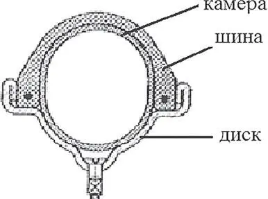 Рис 24 Камерная шина Рис 25 Устройство бескамерной шины Брекер - фото 26