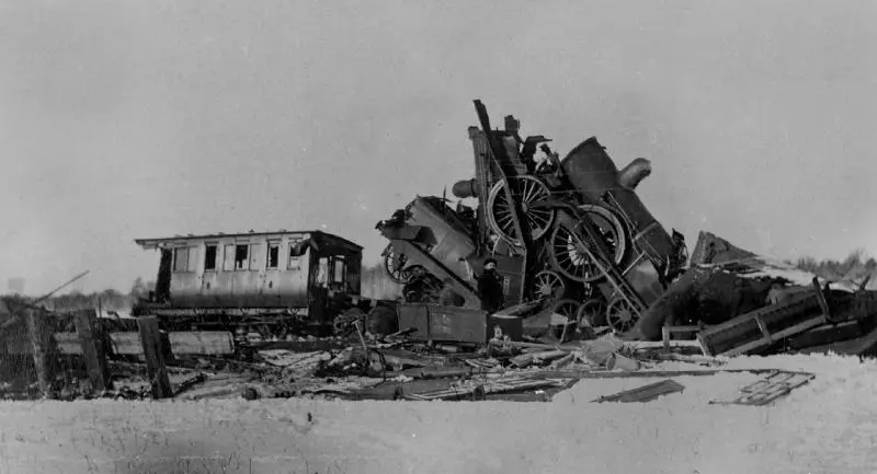 Крушение поездов в Лагерлунде Швеция 1875 Шведский железнодорожный музей - фото 2