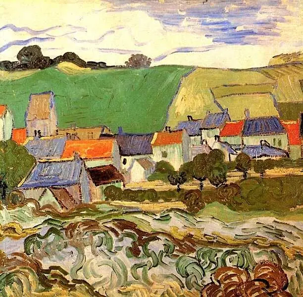 Винсент Ван Гог 18531890 Вид Овера Майиюнь 1890 Холст масло 50x52 - фото 64