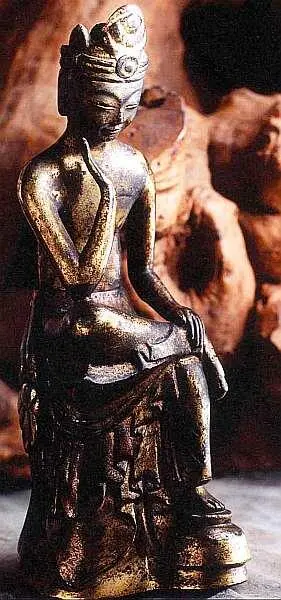 Статуэтка Бодхисаттва Панга Саю Санг Майтрея 590 Бронза литье подправка - фото 85