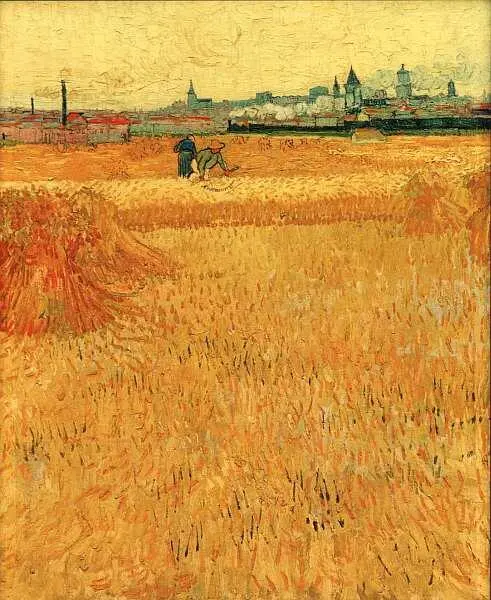 Винсент Ван Гог 18531890 Пшеничное поле с видом на Арль 1888 Холст масло - фото 80