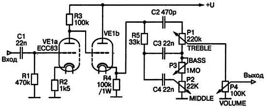 Рис 10 Принципиальная схема лампового предварительного усилителя фирмы - фото 12