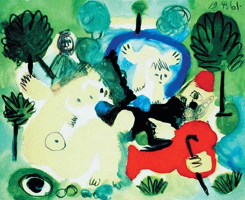 Пабло Пикассо Завтрак на траве по Мане 1961 Частная коллекция Пьер Огюст - фото 80