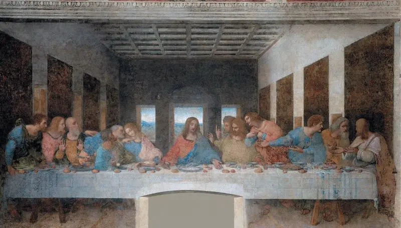 Леонардо да Винчи Тайная вечеря 14951498 СантаМарияделлеГрацие Милан - фото 108