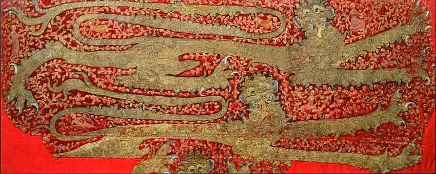 Леопарды Англия Первая треть XIV века Вышивка Серебряная и золотая нить - фото 91