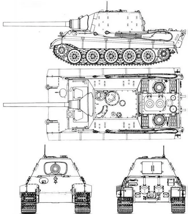 Jagdtiger Трофейный Jagdtiger во время испытаний на НИБТПолигоне в Кубинке - фото 131