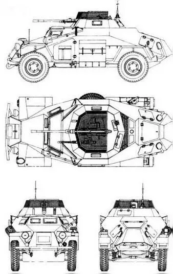 SdKfz222 Бронеавтомобиль SdKfz222 и SdKfz223 из состава 24й танковой - фото 136