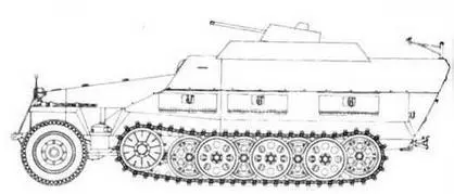 SdKfz25l21 AusfD SdKfz25I22 AusfD Бронетранспортер инженерных - фото 175