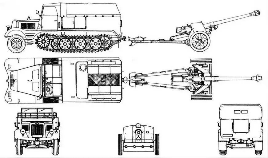 SdKfz11 Артиллерийский тягач SdKfz11 использовался главным образом для - фото 189