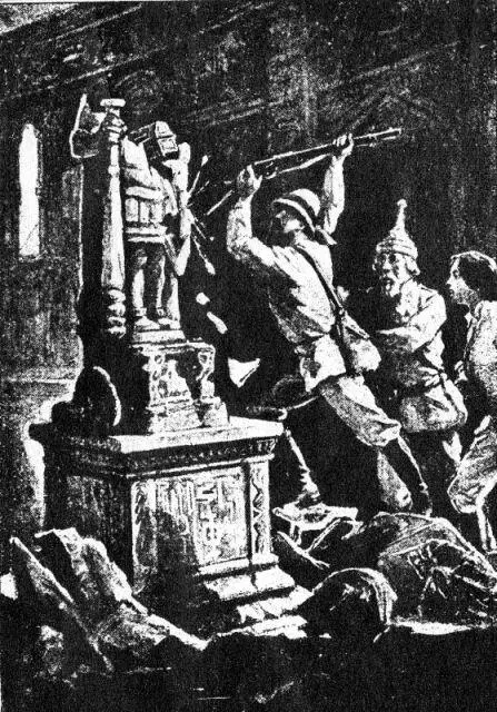 Статуя словно ожидавшая этого удара много столетий рассыпалась на куски Из - фото 24