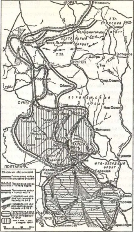 Ситуация на южном фланге советскогерманского фронта в февралемарте 1943 года - фото 46