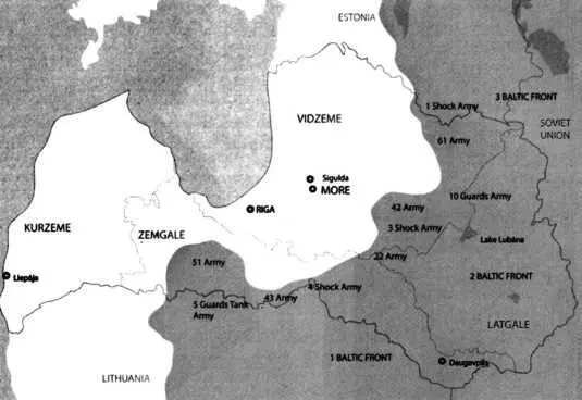 Рис 20 Рижское бутылочное горло в конце сентября 1944 г по немецким - фото 35