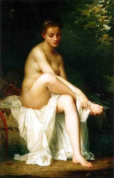 Шарль Ландель 18211908 Исмения нимфа из свиты Дианы 1878 Холст масло - фото 25