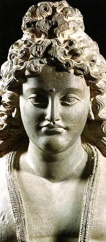 Индия Трайдент с Благоприятной Кали Бадракали XI век Бронза 46x29x166 В - фото 9