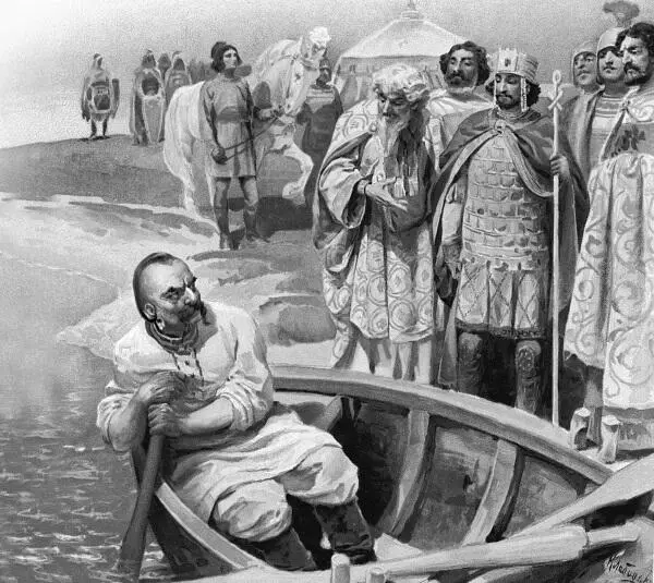 К В Лебедев Свидание киевского князя Святослава с византийским императором - фото 20