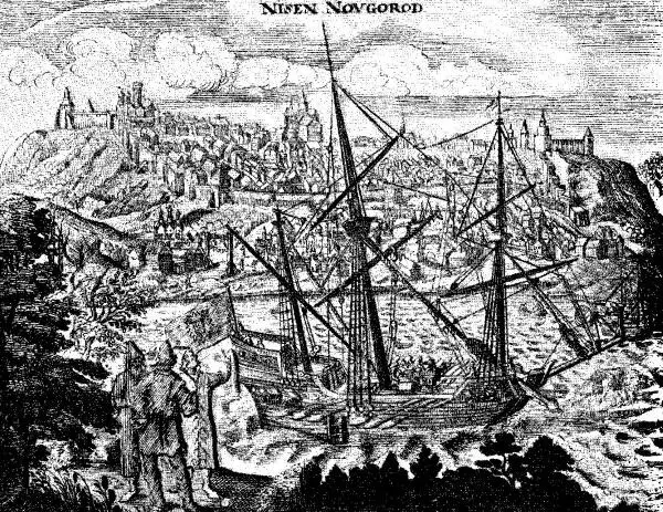 Вид Нижнего Новгорода по А Олеарию Тут прибыл к ним главный Воевода Князь - фото 133