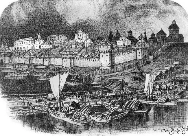 А М Васнецов Московский Кремль при Иване III 1477 г Иоанн огорченный - фото 136