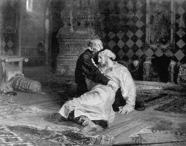 И Е Репин Иван Грозный и сын его Иван 16 ноября 1581 года В старшем - фото 189