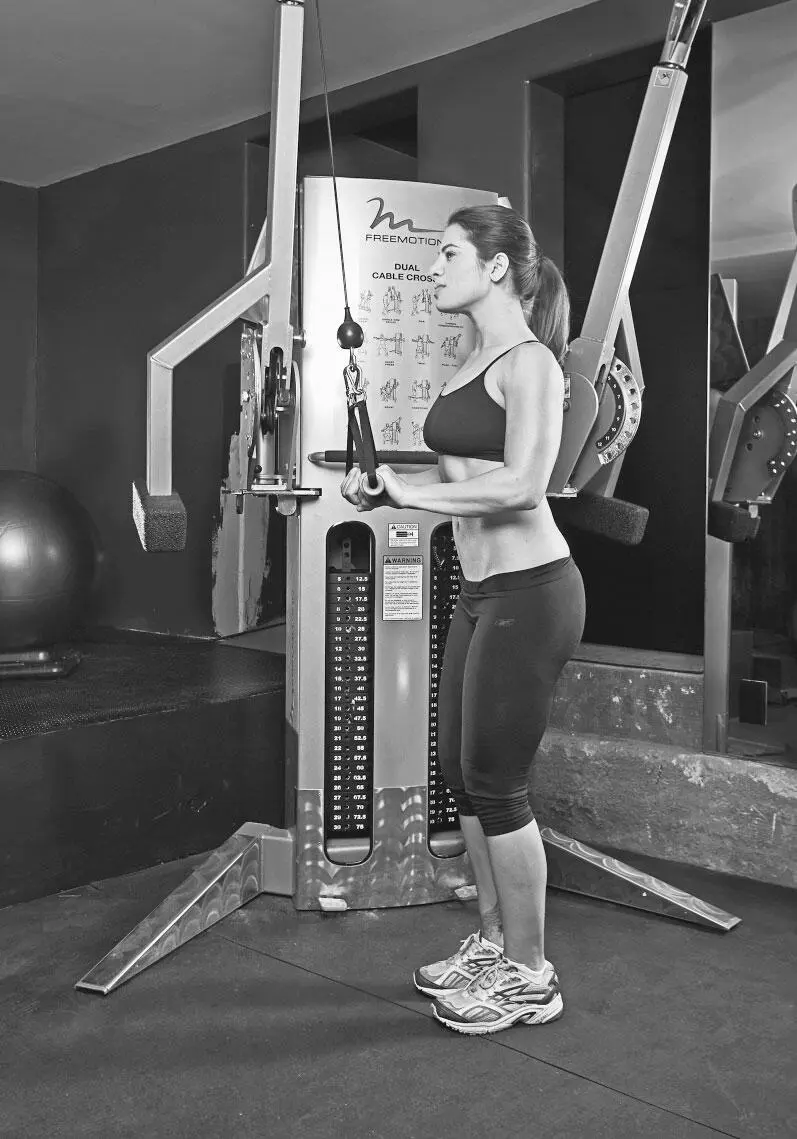 Вариации Жим с разгибанием рук на верхнем блоке rope tricep press - фото 70