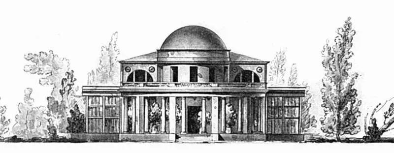 Дом Елагина на Елагином Мишином острове Чертёж Дж Кваренги 1790е гг - фото 131