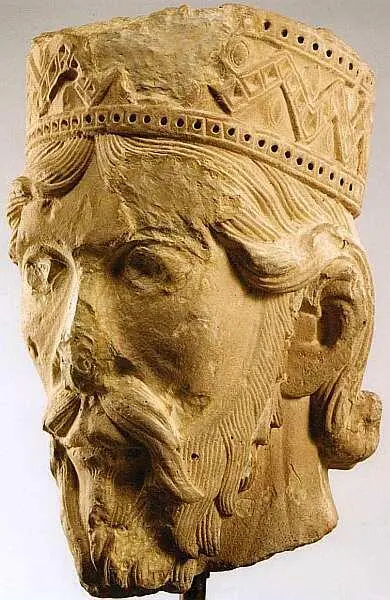 Неизвестный мастер Голова ветхозаветного царя Около 1140 Известняк Высота - фото 17