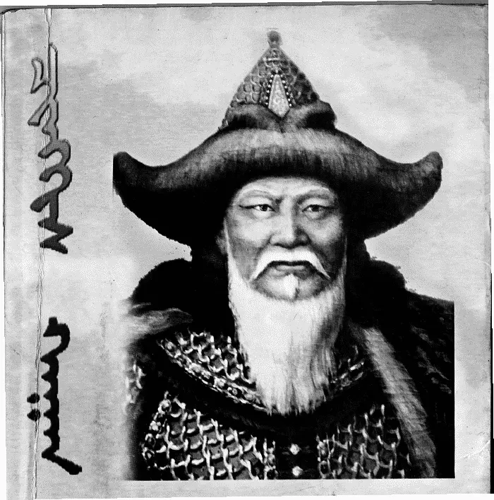 Портрет Чингисхана Монгольский художник У Ядамсурэн Когда Чингисхан вернулся - фото 76