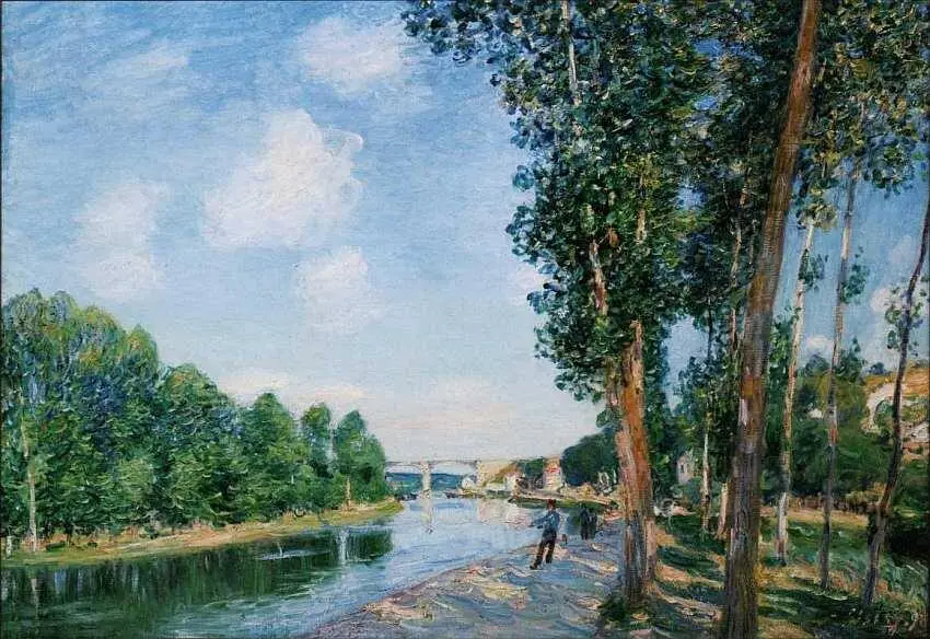 Альфред Сислей 18391899 Июньское солнце в СенМаммэ 1892 Холст масло - фото 49