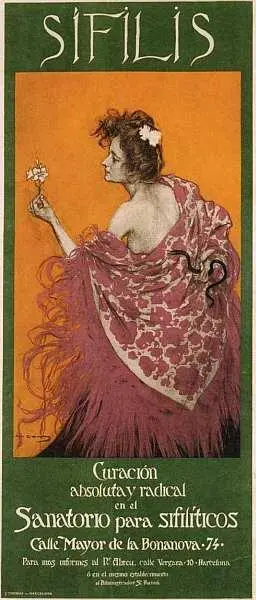 Рамон Касас 18661932 Сифилис 1900 Бумага цветная литография 80x343 Этот - фото 71