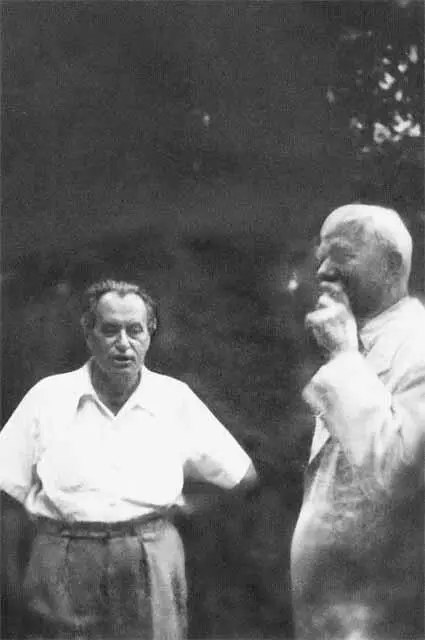 С Корнеем Чуковским Валентин Петрович за письменным столом 1950е гг - фото 63