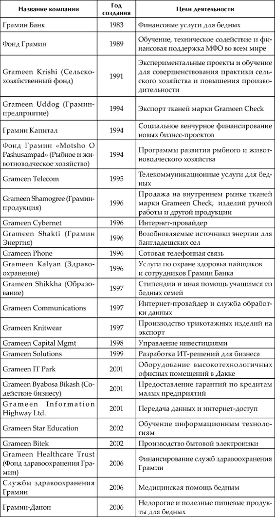 Спектр направлений деятельности этих компаний поистине замечателен Grameen - фото 2