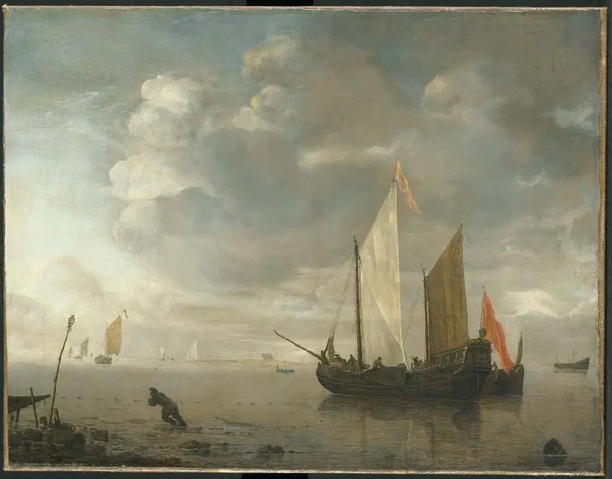 Спокойное море 1676 Dubbels Hendrick Jacobsz 13 мая Рюйтер вышел в море - фото 64